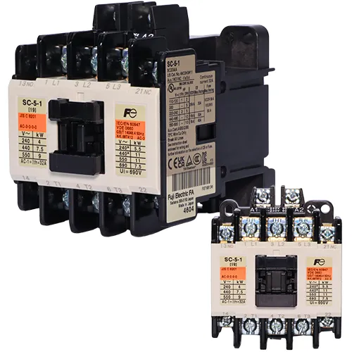 Khởi động từ 11kW Fuji Electric SC-5-1 AC220V 1A1B| Contactor 1 NO, 1 NC